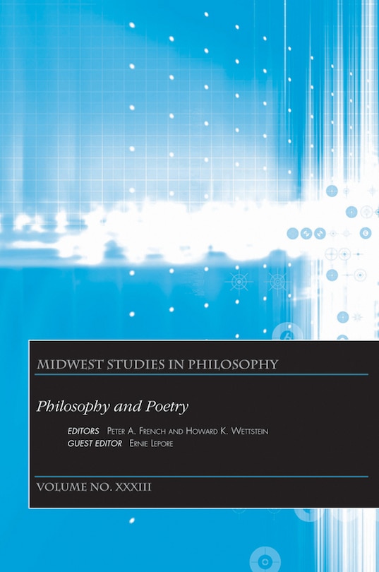 Front cover_Philosophy And Poetry, Volume Xxxiii