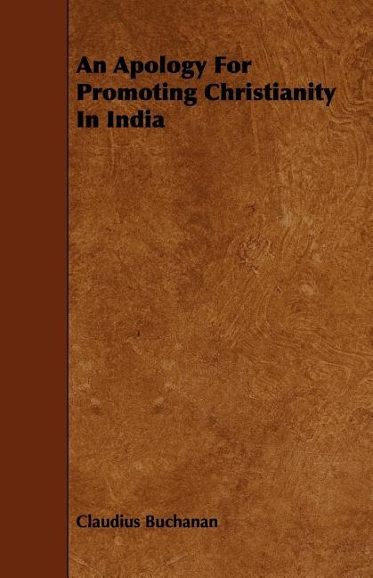 Couverture_An Apology for Promoting Christianity in India