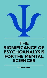 Couverture_The Significance Of Psychoanalysis For The Mental Sciences