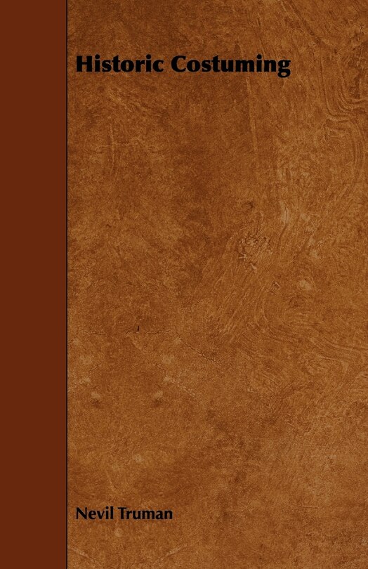 Front cover_Historic Costuming