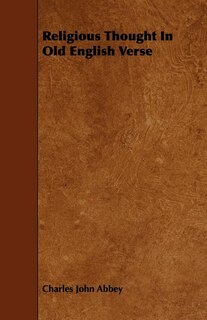 Couverture_Religious Thought In Old English Verse