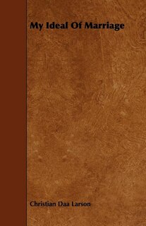 Front cover_My Ideal Of Marriage
