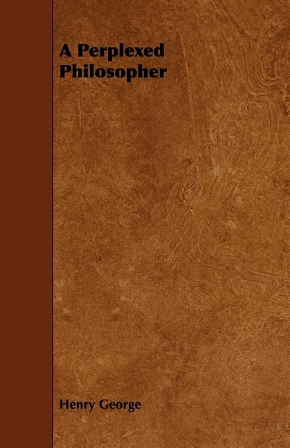 Couverture_A Perplexed Philosopher