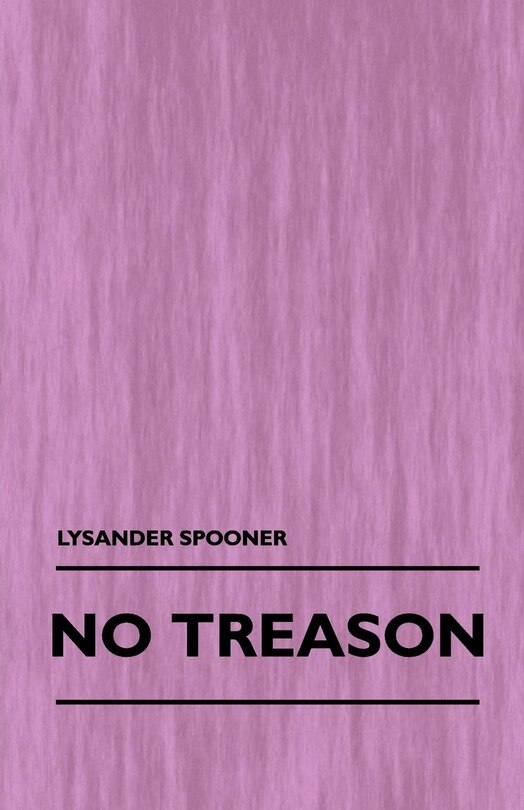 Front cover_No Treason (Volume 1)