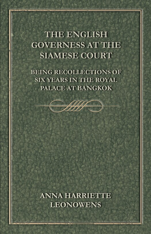 Couverture_The English Governess at the Siamese Court