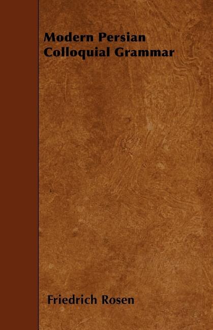 Front cover_Modern Persian Colloquial Grammar