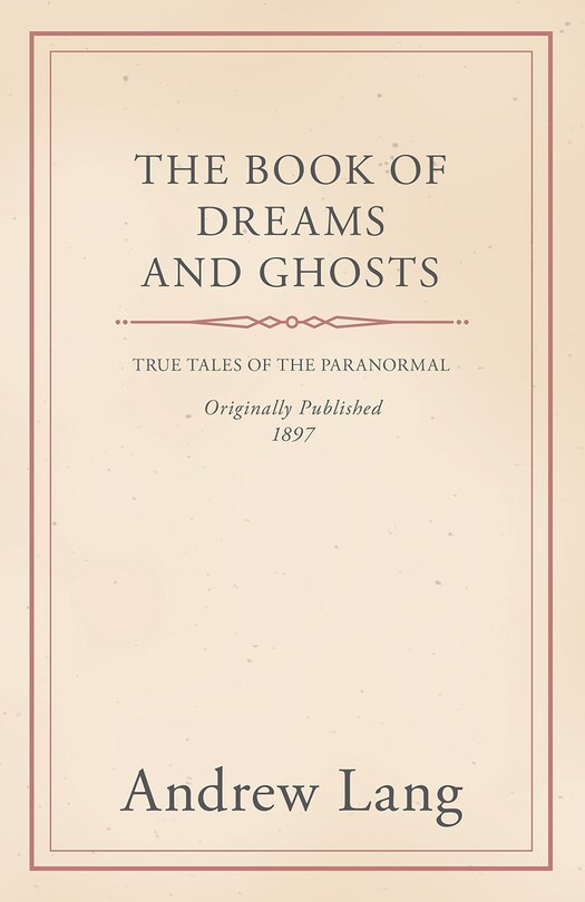 Front cover_The Book of Dreams and Ghosts