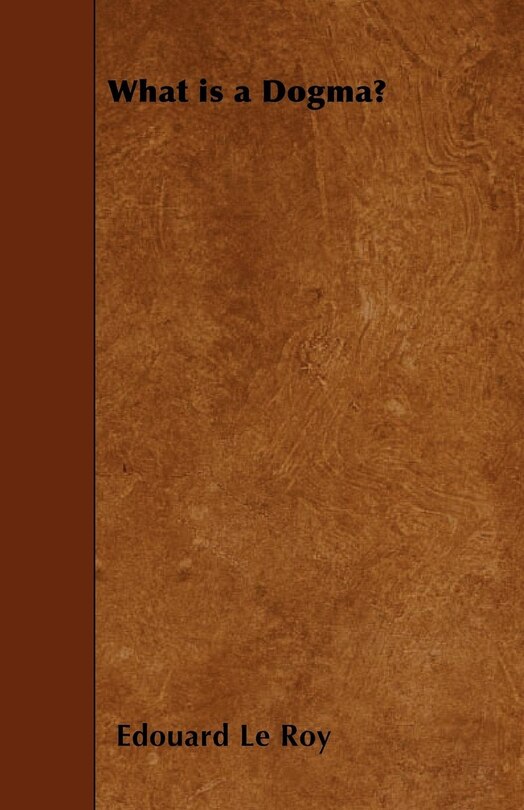 Front cover_What is a Dogma?