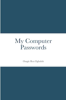 Front cover_My Computer Passwords