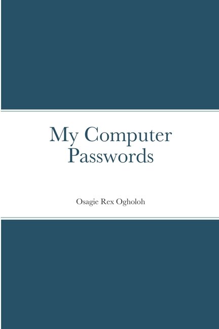 Front cover_My Computer Passwords