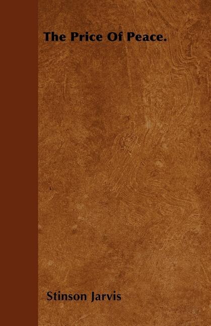 Couverture_The Price Of Peace.