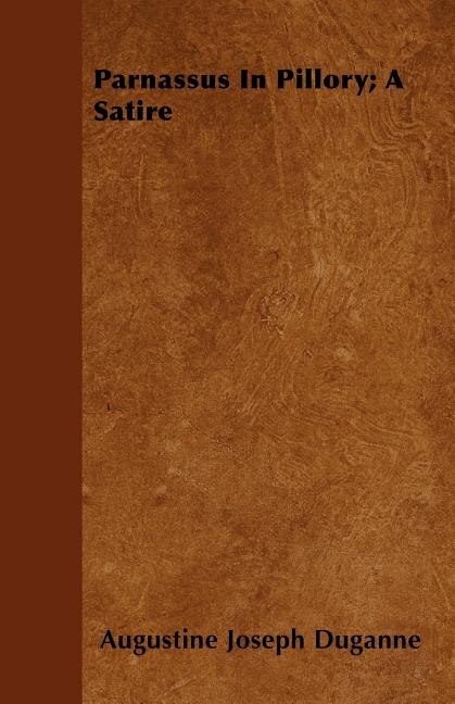 Front cover_Parnassus In Pillory; A Satire