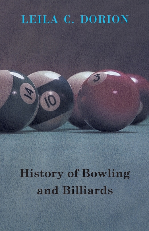Couverture_History of Bowling and Billiards