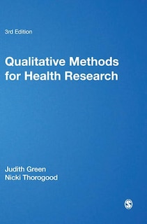 Couverture_Qualitative Methods For Health Research