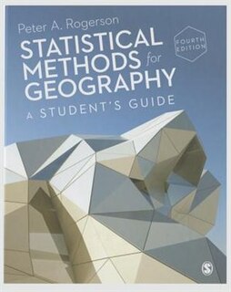 Front cover_Statistical Methods For Geography