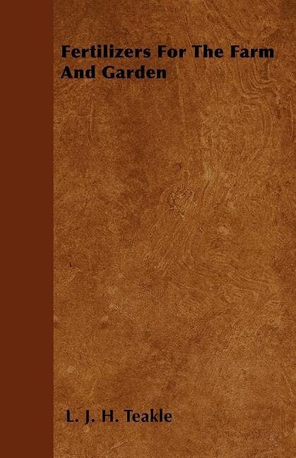 Front cover_Fertilizers For The Farm And Garden