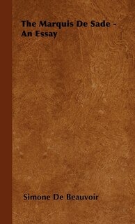Couverture_The Marquis De Sade - An Essay