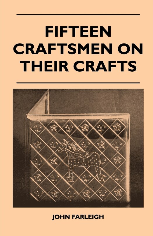 Couverture_Fifteen Craftsmen On Their Crafts