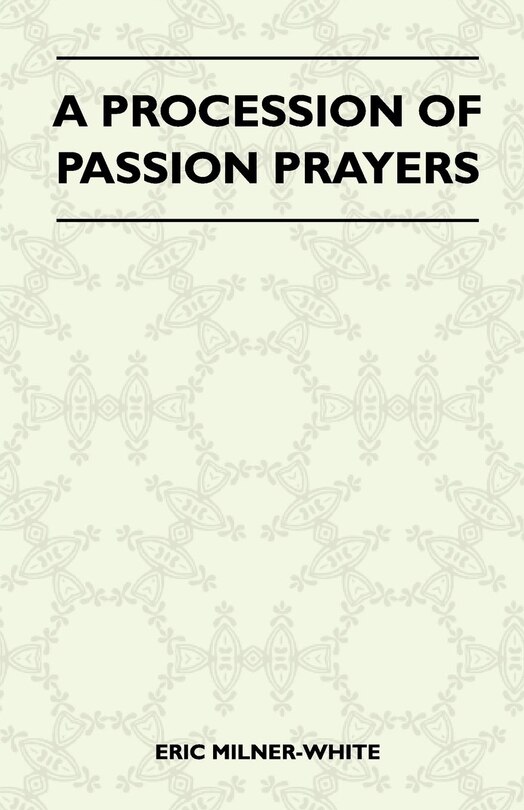 Front cover_A Procession Of Passion Prayers
