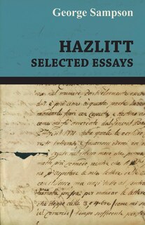 Front cover_Hazlitt - Selected Essays
