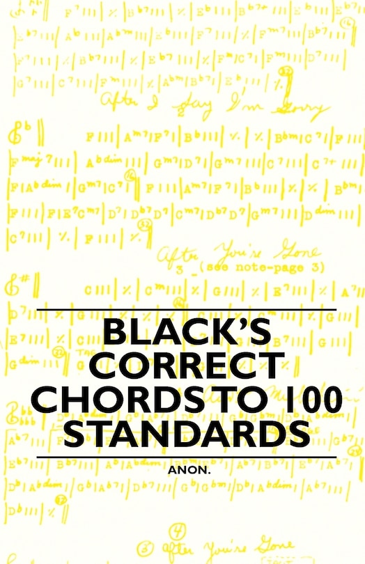 Front cover_Black's Correct Chords to 100 Standards