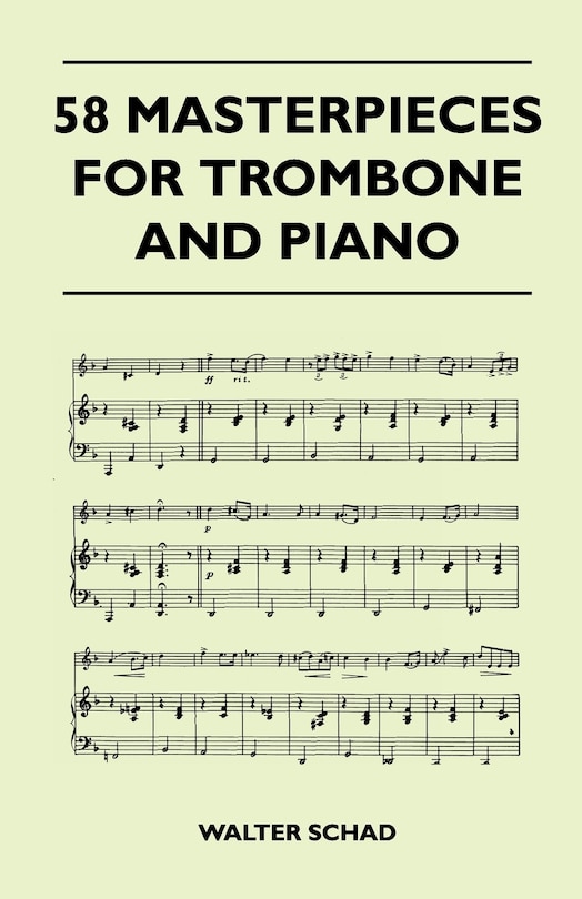 Front cover_58 Masterpieces for Trombone and Piano