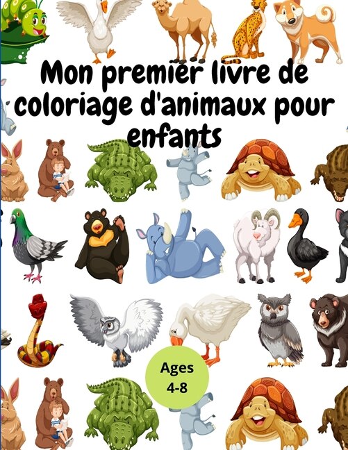 Front cover_Mon Premier Livre De Coloriage D'animaux Pour Enfants
