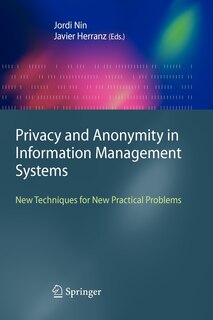 Couverture_Privacy and Anonymity in Information Management Systems