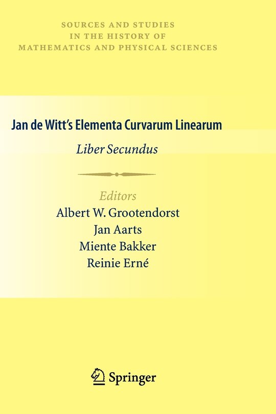 Jan de Witt's Elementa Curvarum Linearum: Liber Secundus