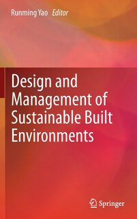 Couverture_Design and Management of Sustainable Built Environments