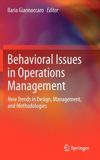 Front cover_Behavioral Issues in Operations Management