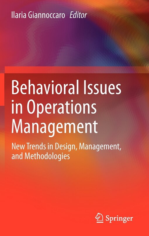 Front cover_Behavioral Issues in Operations Management