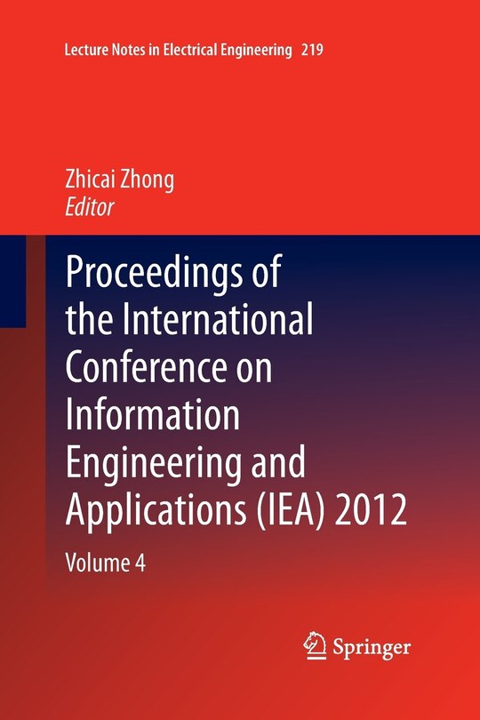 Couverture_Proceedings Of The International Conference On Information Engineering And Applications (iea) 2012