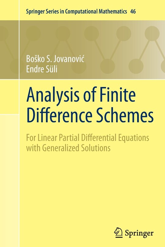 Couverture_Analysis Of Finite Difference Schemes