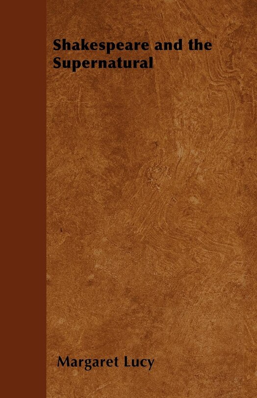Front cover_Shakespeare and the Supernatural