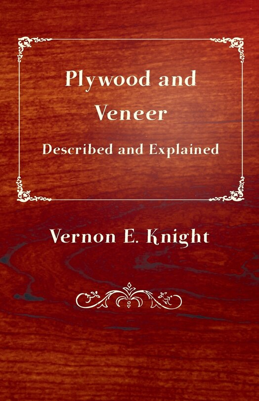 Front cover_Plywood and Veneer Described and Explained