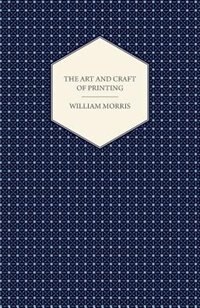 Front cover_The Art and Craft of Printing