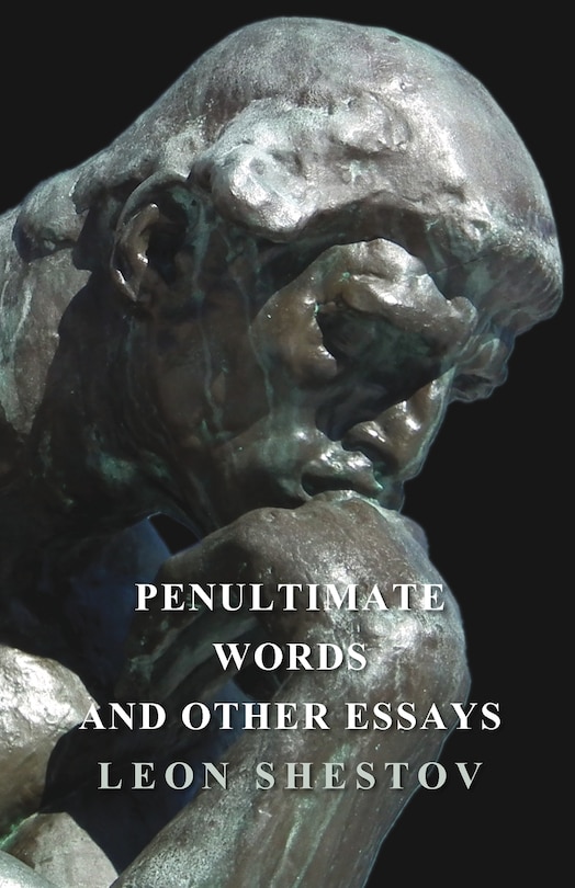 Couverture_Penultimate Words and Other Essays