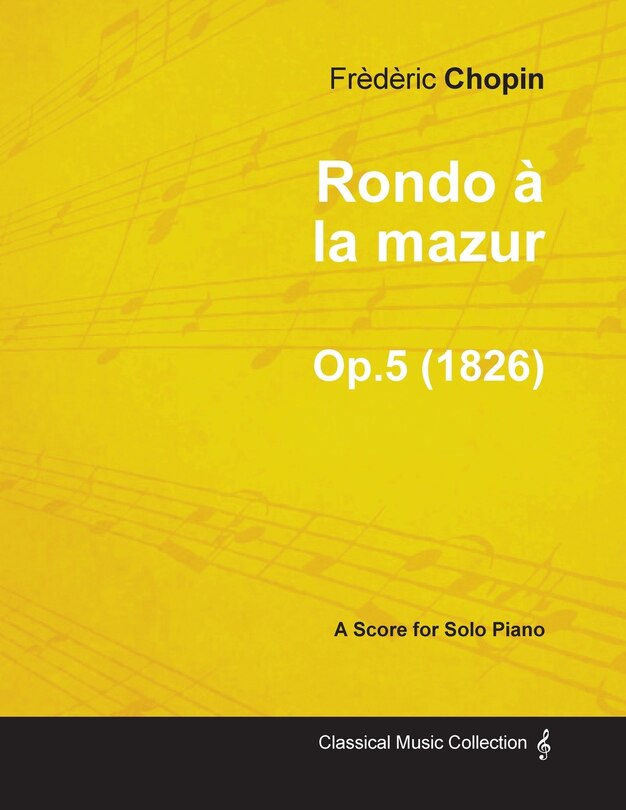 Couverture_Rondo &agrave; la mazur Op.5 - For Solo Piano (1826)