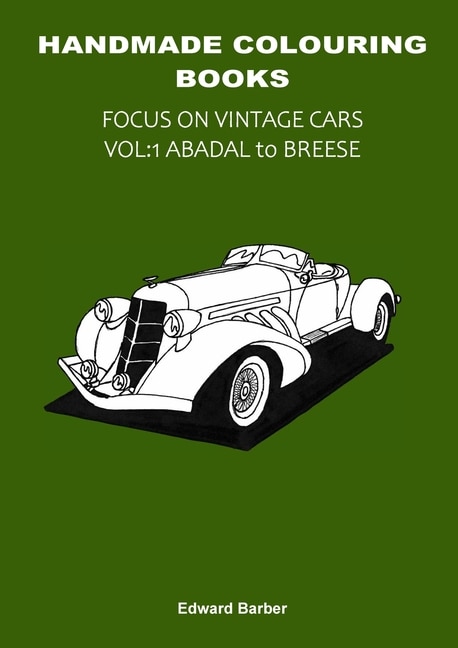 Couverture_Handmade Colouring Books - Focus on Vintage Cars Vol