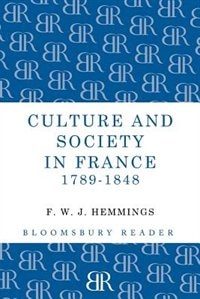 Front cover_Culture And Society In France 1789-1848