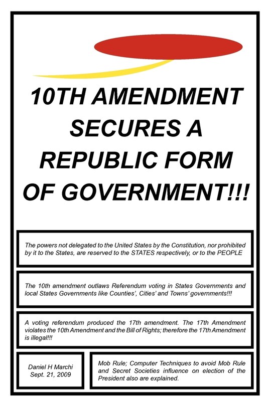 Couverture_10th Amendment Secures a Republic Form of Government!!!
