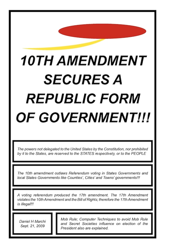 Couverture_10th Amendment Secures a Republic Form of Government!!!