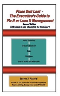 Front cover_Fixes That Last - The Executive's Guide To Fix It Or Lose It Management