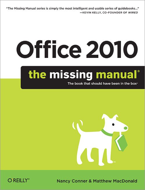 Front cover_Office 2010: The Missing Manual