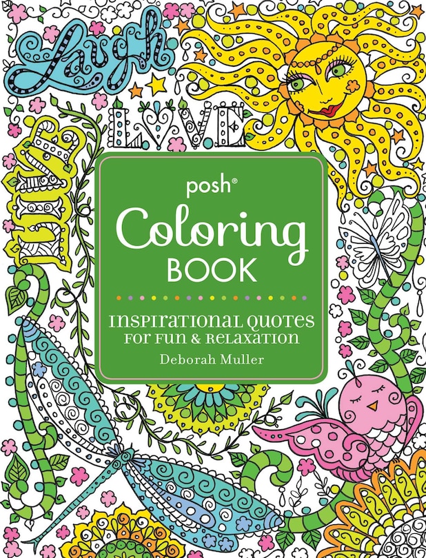 Couverture_Posh Adult Coloring Book: Inspirational Quotes for Fun & Relaxation