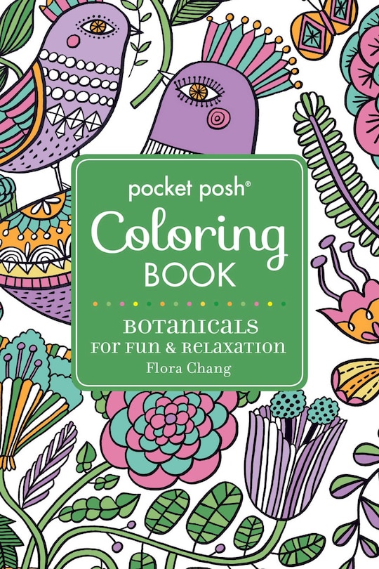 Couverture_Pocket Posh Adult Coloring Book: Botanicals For Fun & Relaxation