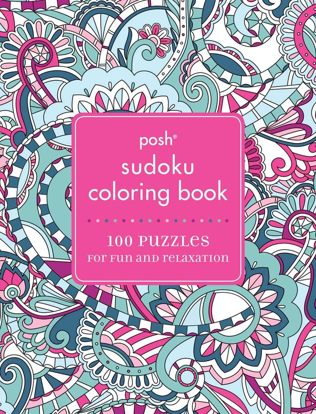Couverture_Posh Sudoku Adult Coloring Book