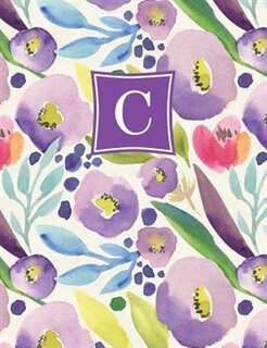 Personalized Posh: Watercolor Bloom (C) 2018 Monthly/Weekly Planning Calendar
