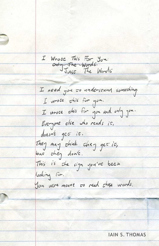 Front cover_I Wrote This for You: Just the Words